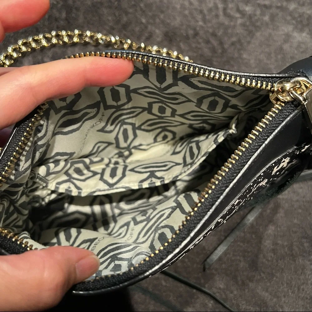 Rebecca Minkoff Convertible MAC “Morning After Clutch” Bag. Black Leather. - Picture 6 of 12